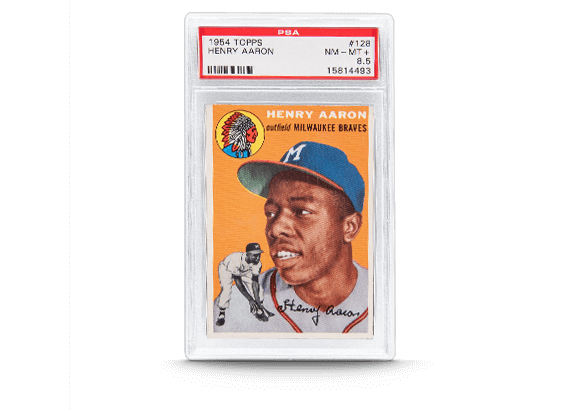 ’54 Topps Hank Aaron Rookie Card