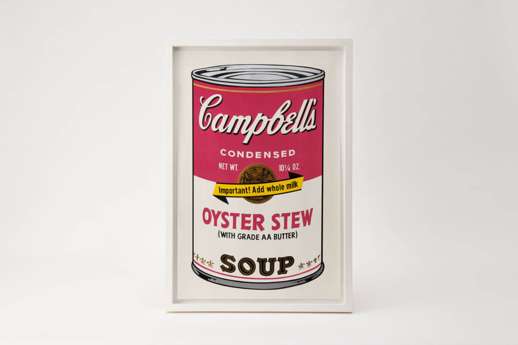 Rally's 1969 Campbell's Soup print (Oyster Stew), signed