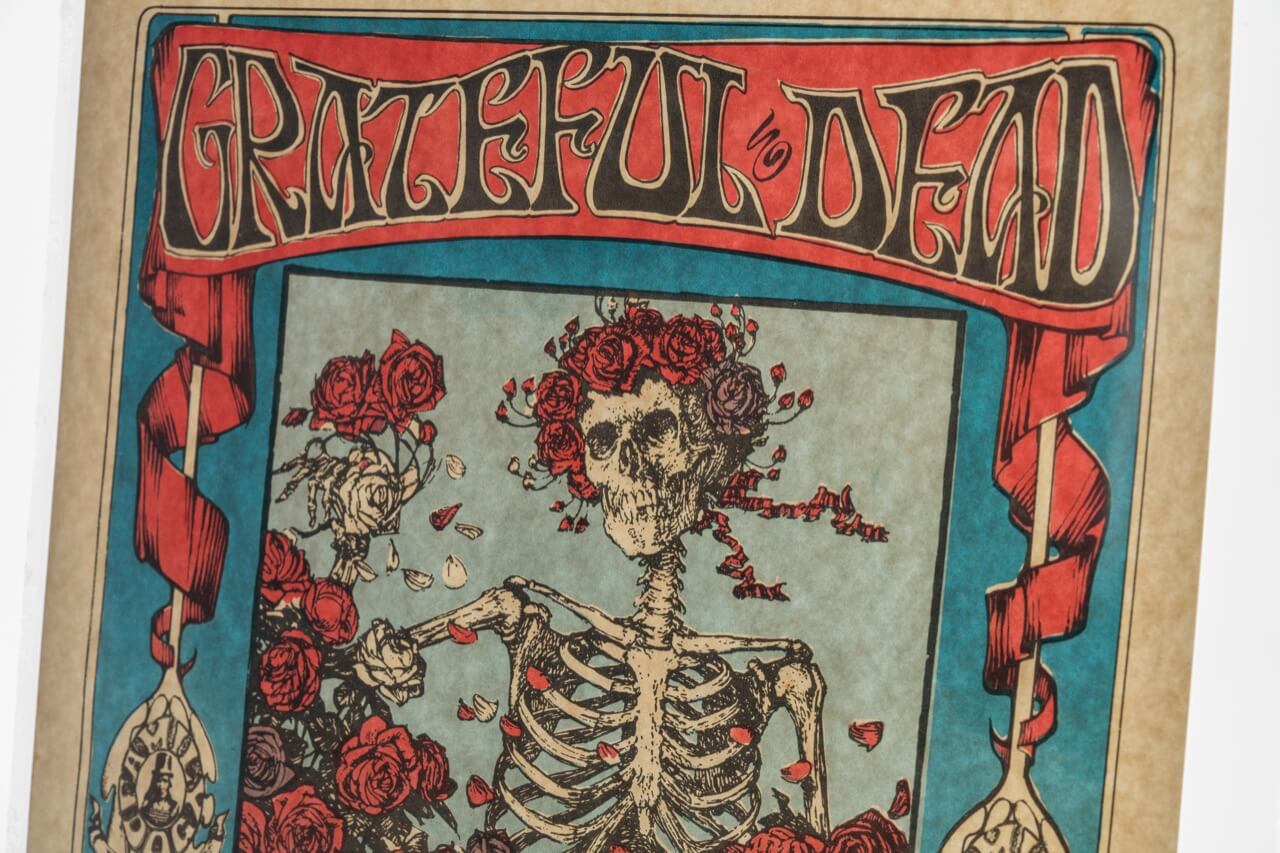 Something Borrowed: The Grateful Dead’s Skeleton & Roses Poster