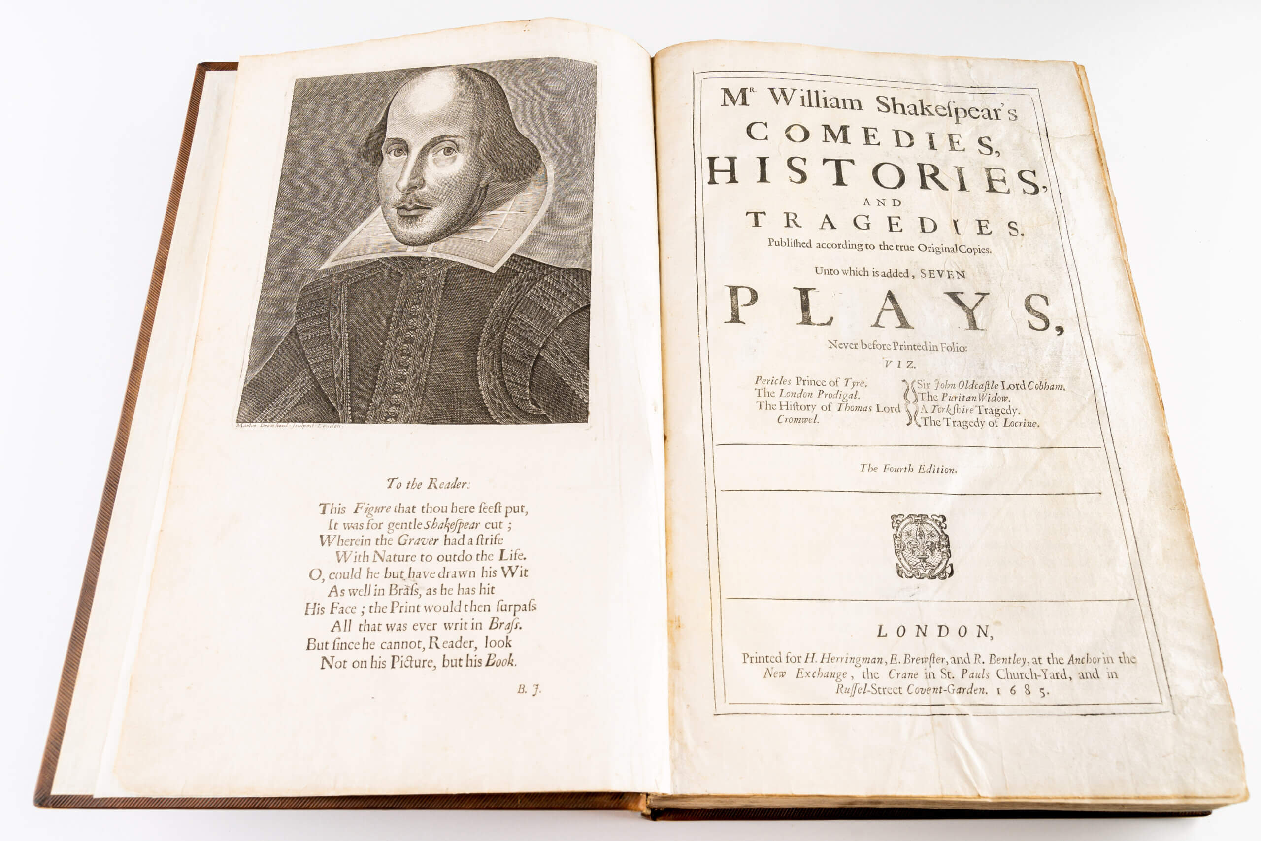 The title page to Rally's Fourth Folio Shakespeare: Comedies, Histories, and Tragedies